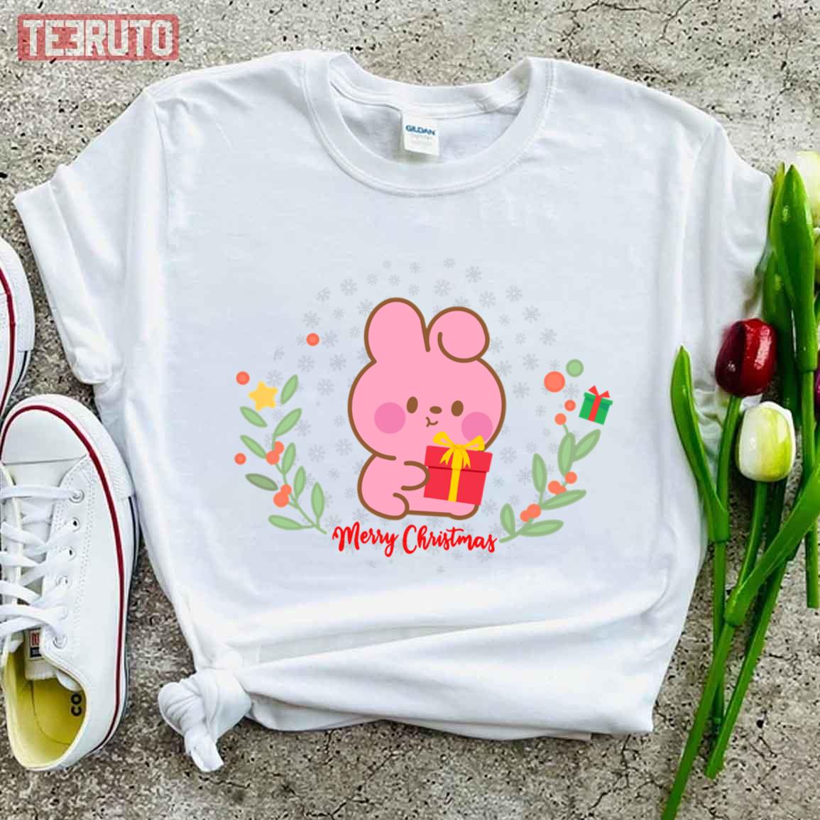 Cute Bts Bt21 Character Cooky Bts Bt21 Christmas Gift For Jungkook Biased Unisex T-shirt