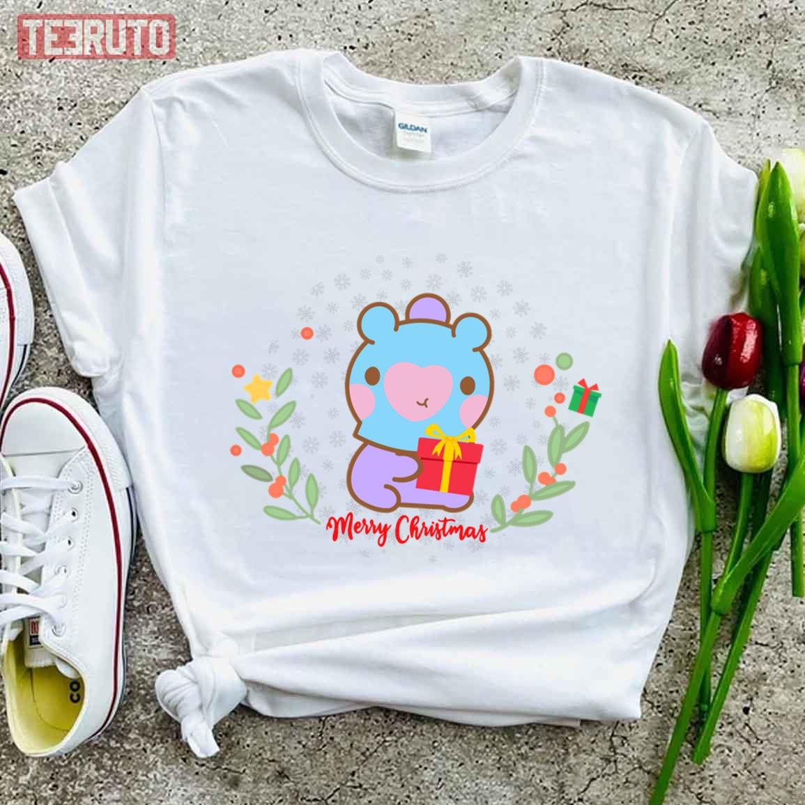 Cute Bts Bt21 Character Mang Bts Bt21 Christmas Gift For Jhope Biased Unisex T-shirt