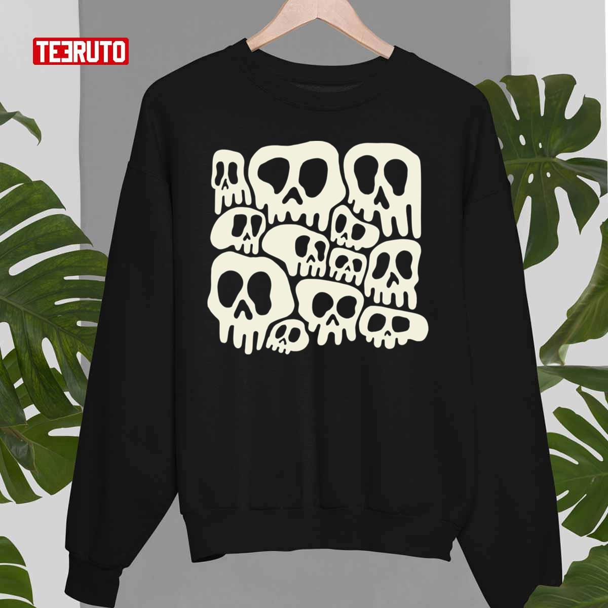 Cute Spooky Skulls Art Unisex Sweatshirt