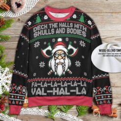 Decks The Halls With Skulls And Bodies Ugly Christmas Sweater 3D