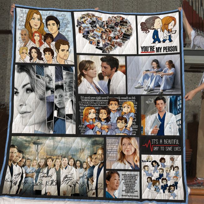 Designs Grey's Anatomy Quilt Blanket Teeruto