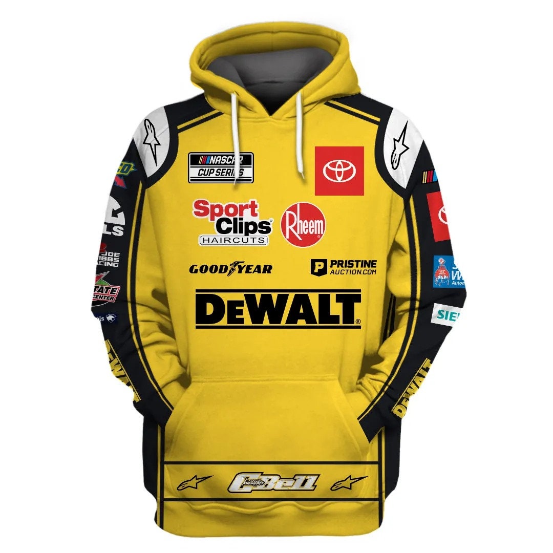 DeWalt 3D Christopher Bell Racing Team DeWalt Racing Team AOP Unisex Hoodie