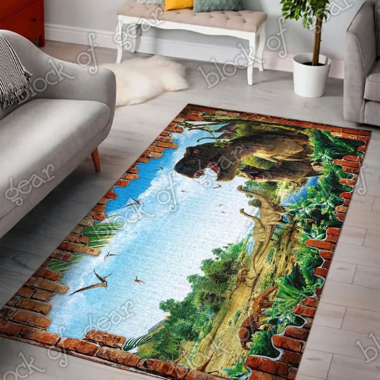 Dinosaur Living Room Rug Carpet