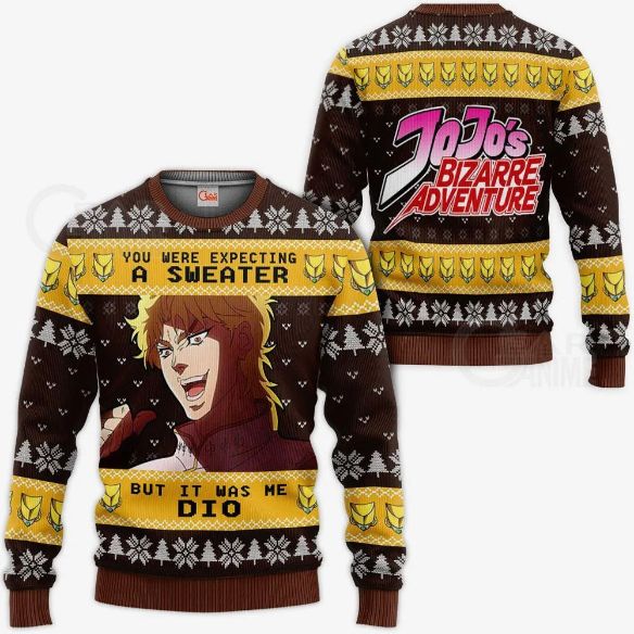 Dio Brando Ugly Christmas Jojo’s Bizarre Adventure Xmas Knitted Sweater