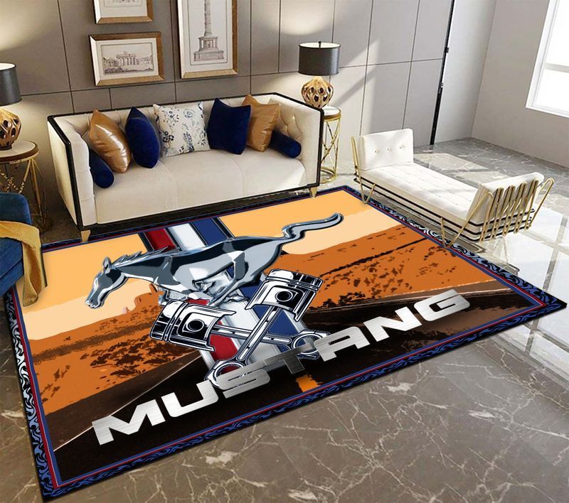 Diqr1002 Mustang Rug Carpet Decor