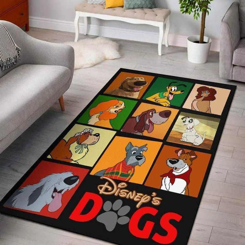 Disney Dog 1 Living Room Area Rug Carpet, Bedroom Rug, Home Decor