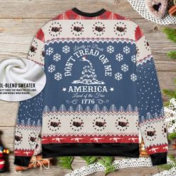 Don’t Tread On Me Land On The Tree American Ugly Wool Knitted Christmas Sweater