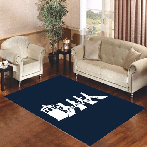 dr who beatles tardis Living room carpet rugs