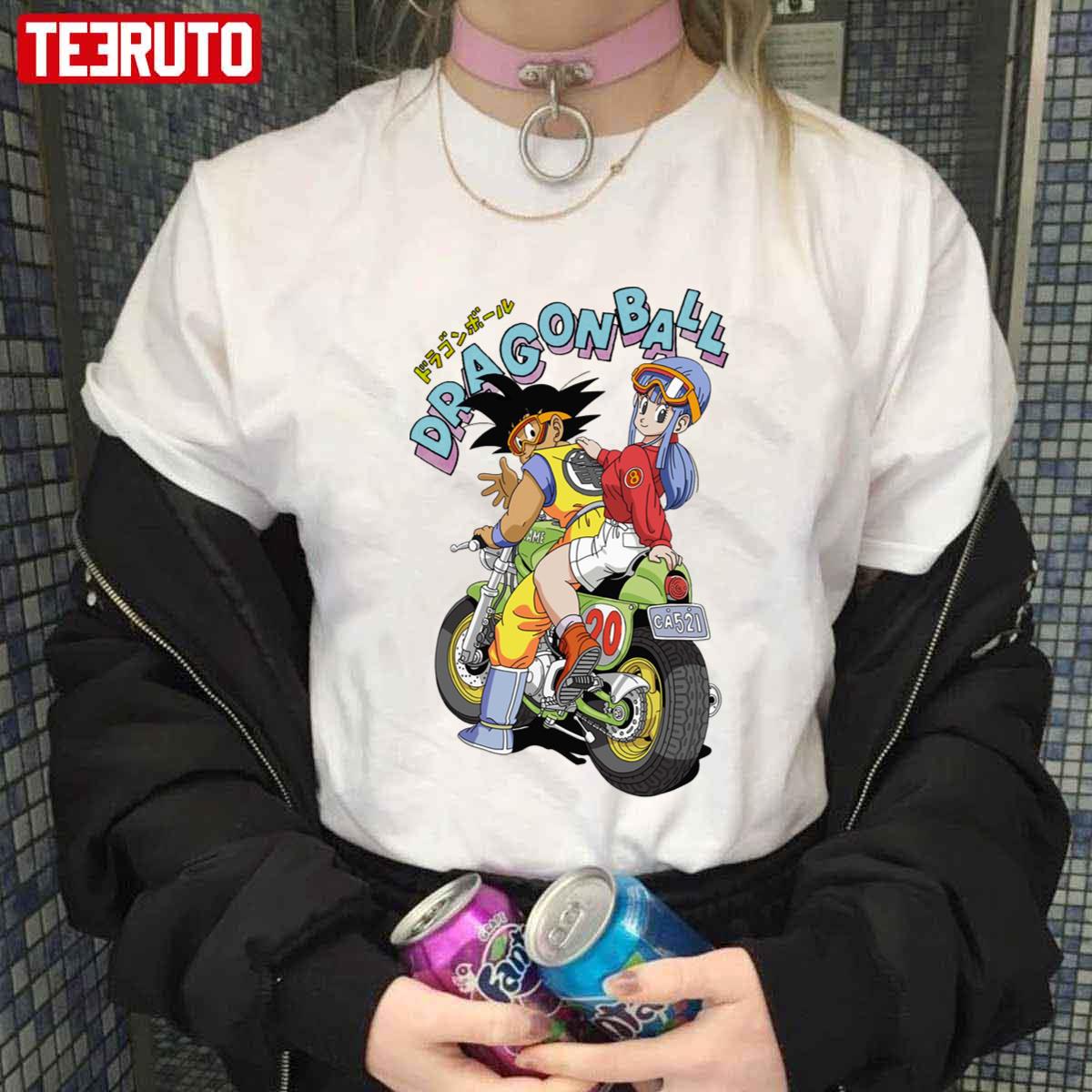 Dragon Ball Goku Bulma Motoran Unisex T-shirt