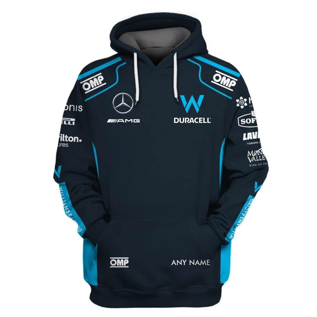 Duracell 3D Mercedes AMG Racing Team Custom Name Racing Team AOP Unisex Hoodie