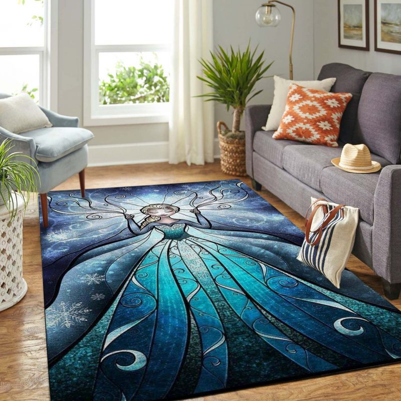 Elsa Frozen Disney Living Room Rugs Carpet