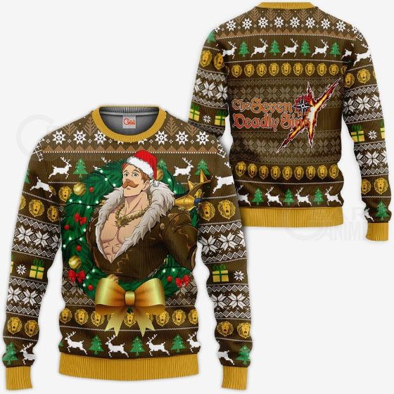 Escanor Ugly Christmas Seven Deadly Sins Xmas Knitted Sweater
