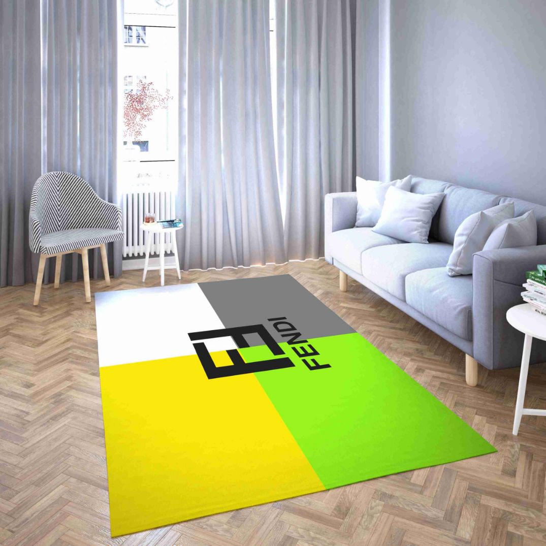 Fendi Graphic Design Living Room Rug Carpet