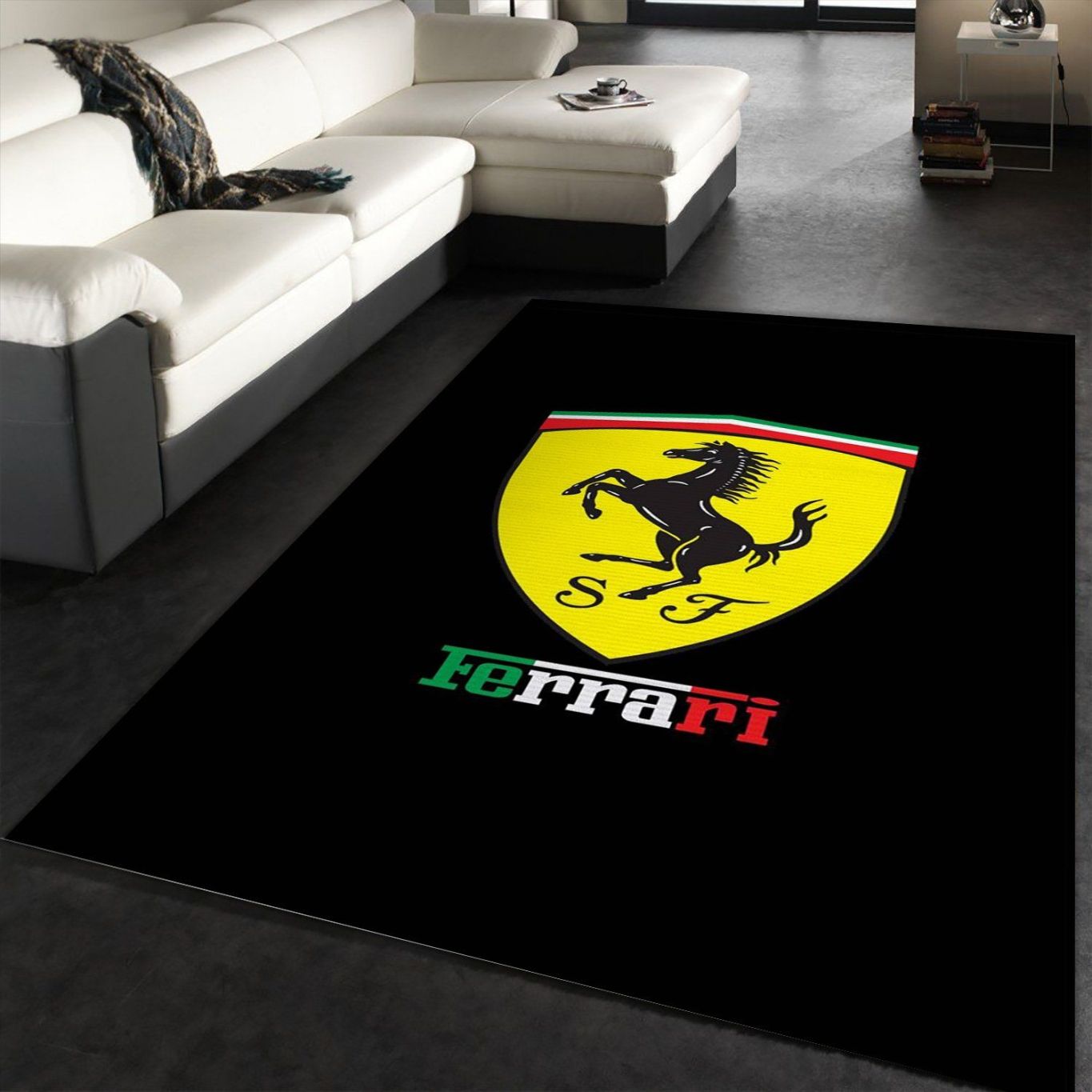 Ferrari Amoled Rug Bedroom Family Gift US Decor