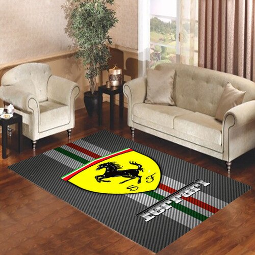 Ferrari Car Logo 4 Living room carpet rugs
