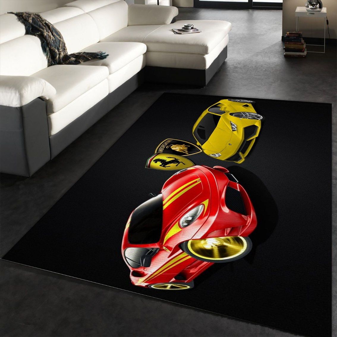 Ferrari Ghini Area Rug Bedroom Floor Decor Home Decor