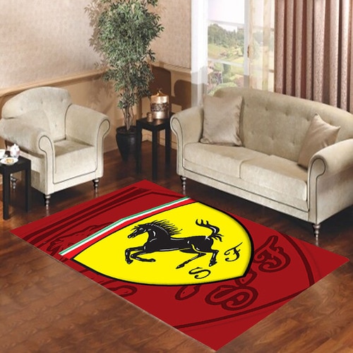Ferrari Logo 3 Living room carpet rugs
