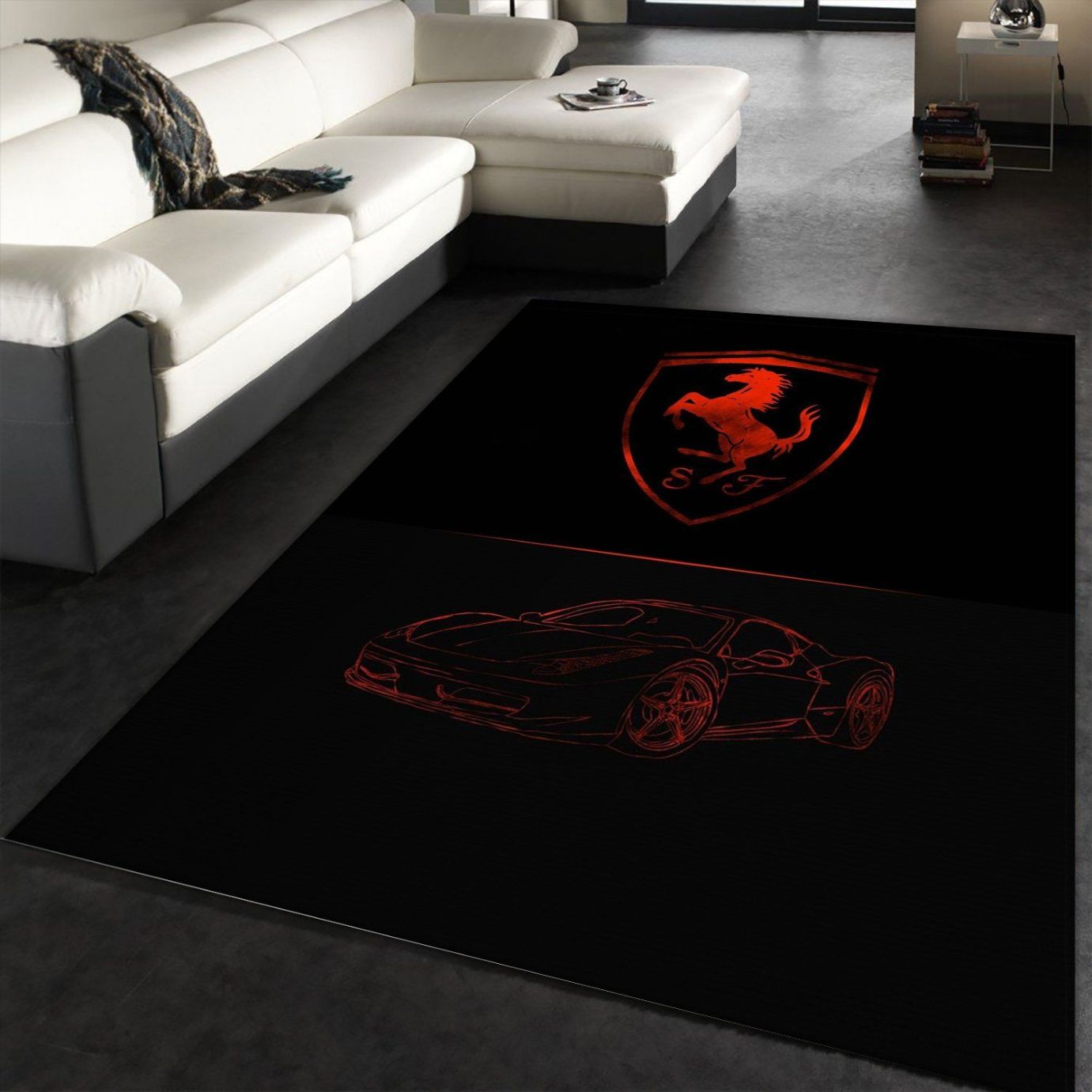 Ferrari Mb Rug Bedroom Christmas Gift US Decor