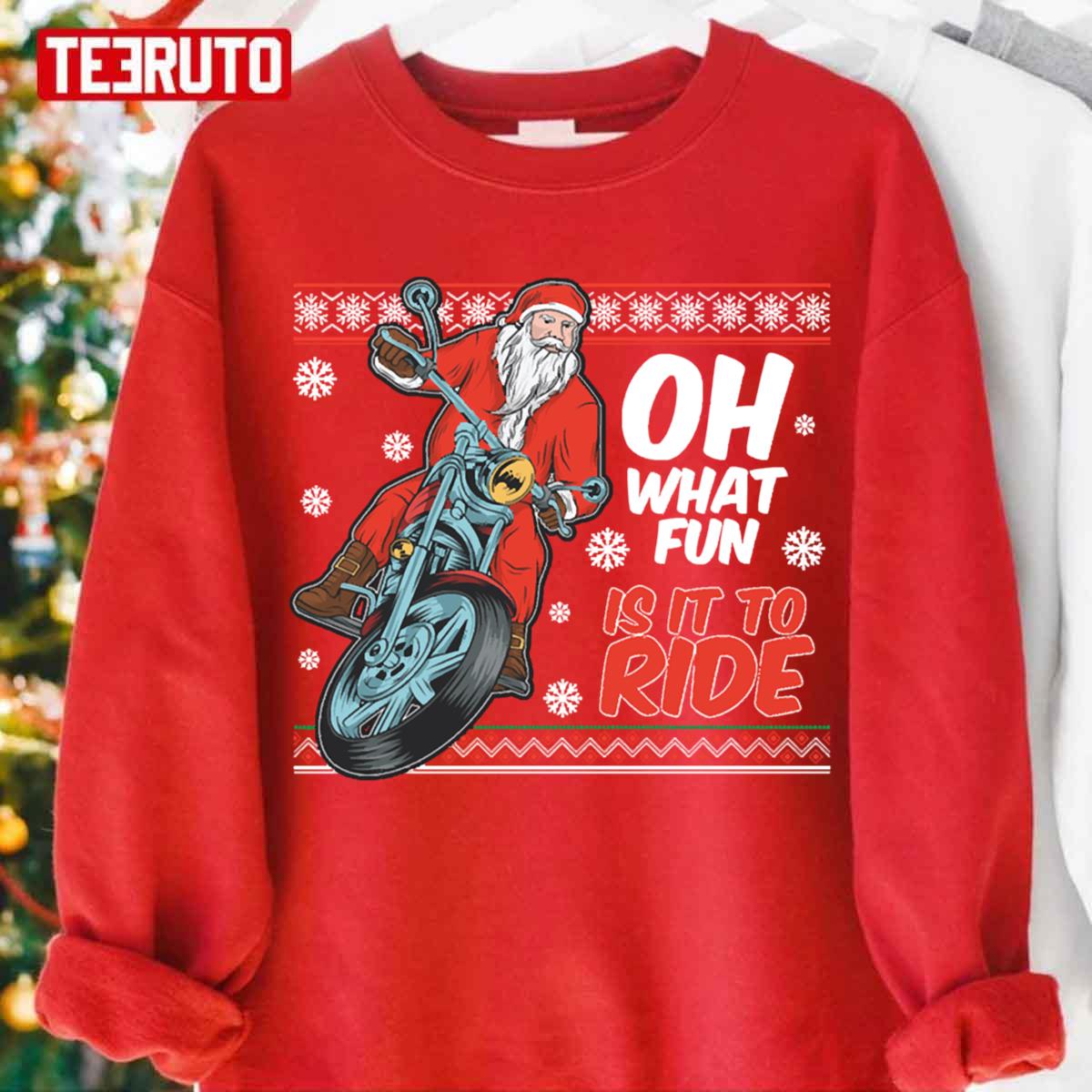 Festive Holiday Santa Claus Is Coming To Town Unisex Sweatshirt