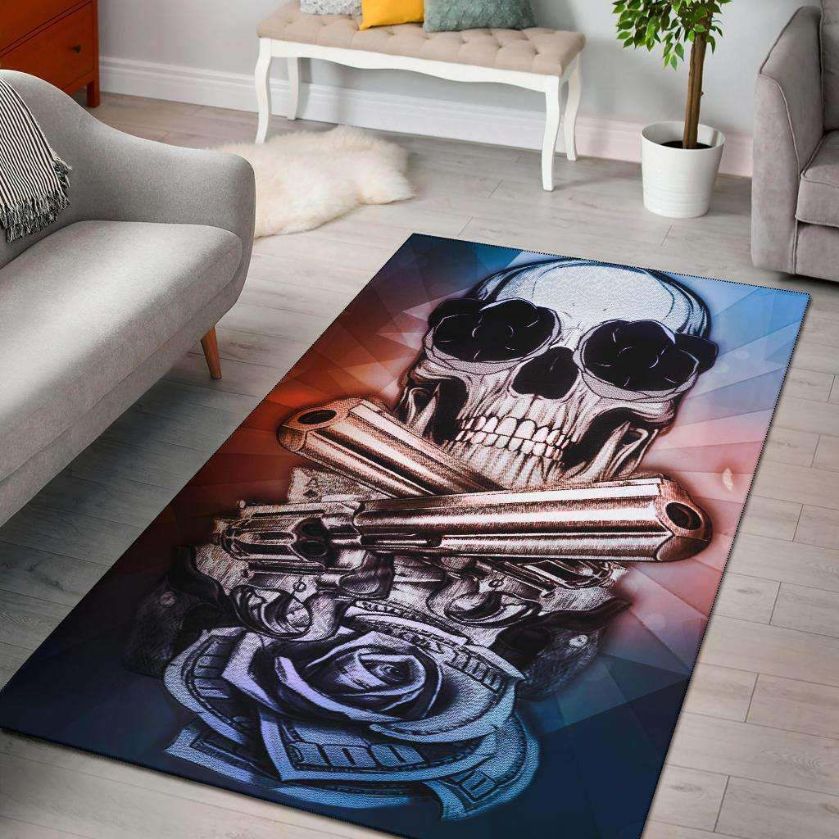 FirePowerPremium Skull Area Rug Carpet