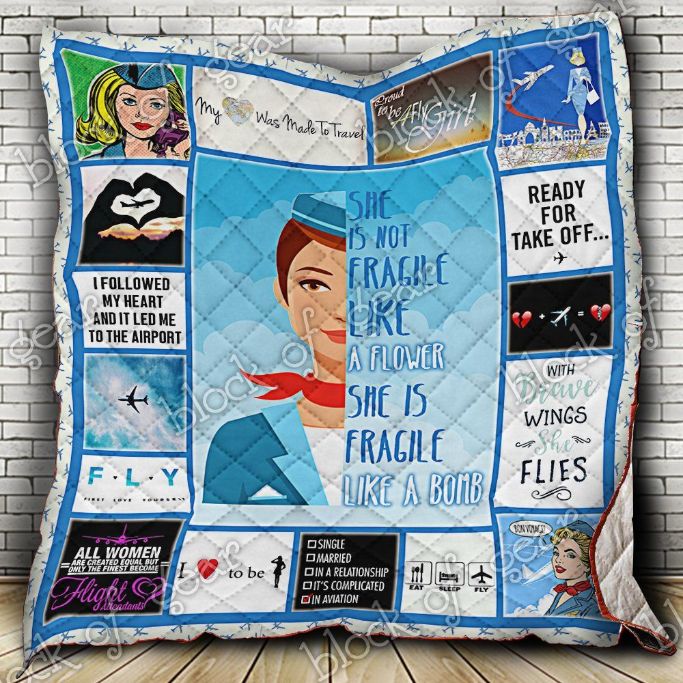Flight Attendants Quotes Quilt Blanket Teeruto