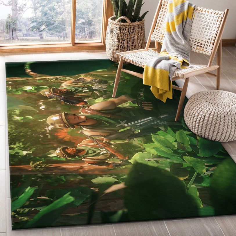 Fortnite Jungle Ops Gaming Area Rug Bedroom Family Gift US Decor