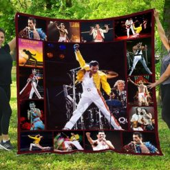 Freddie Mercury Singer Songwriter Queen Band Quilt Blanket