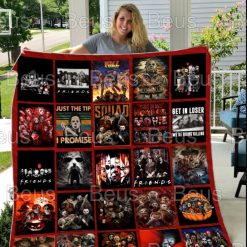 Friends Horror Halloween Decor Bedroom Quilt Blanket