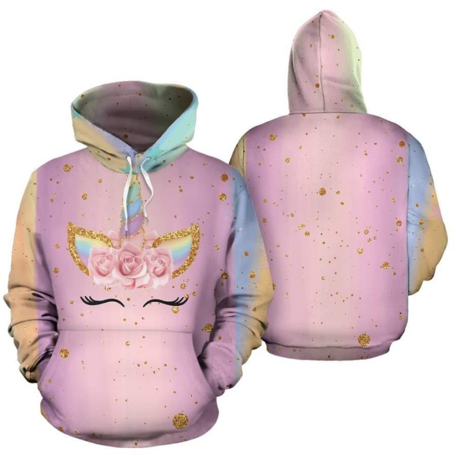 Funny 3D Unicorn All Over Printed s AOP Unisex Hoodie