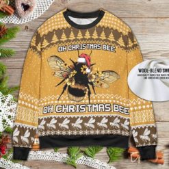 Funny Bee Ugly Wool Knitted Christmas Sweater