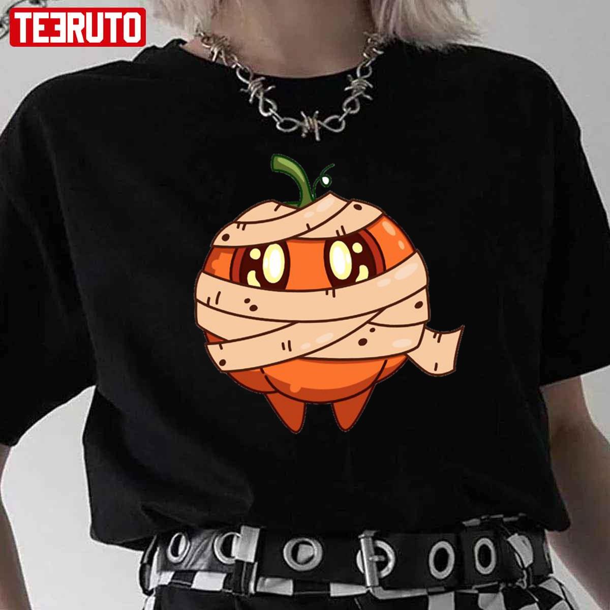 Funny Halloween Mummy Pumpkin Unisex T-Shirt