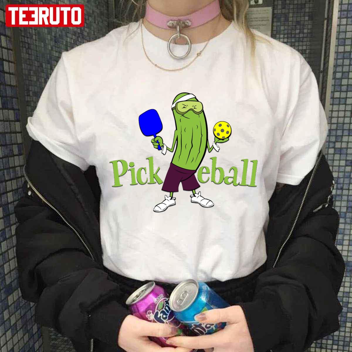 Funny Pickle Ball The Pickle Rick Unisex T-shirt
