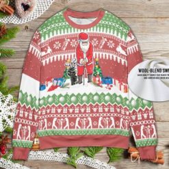 Funny Santa Gold Ugly Knitted Christmas Sweater