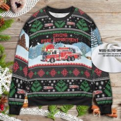 Funny Texas Irving Fire Department Ugly Christmas Knitted Sweater