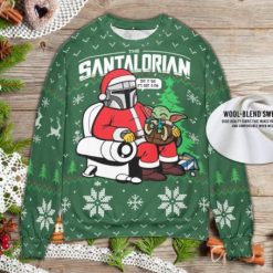 Funny The Santalorian Star Wars Christmas Ugly Xmas Sweater