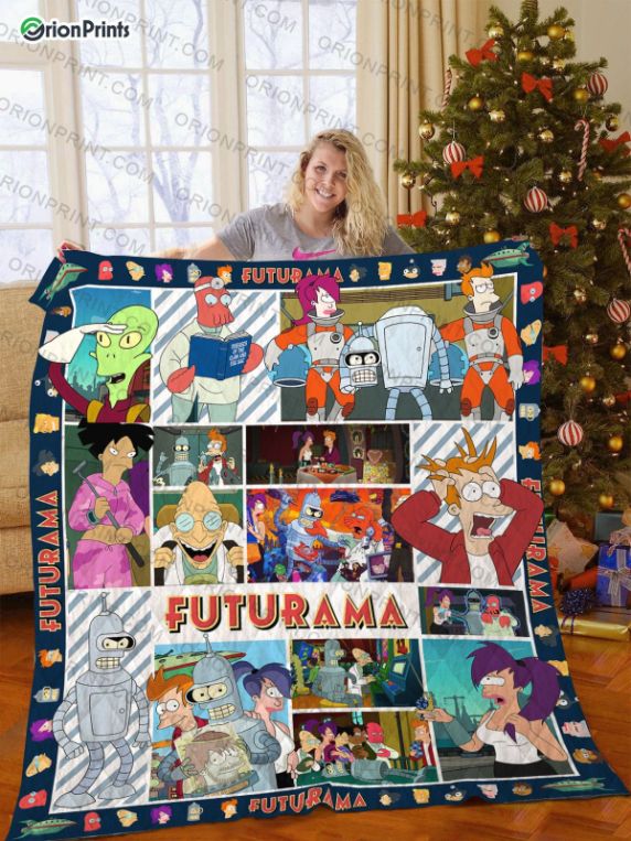 Futurama All Characters Quilt Blanket - Teeruto