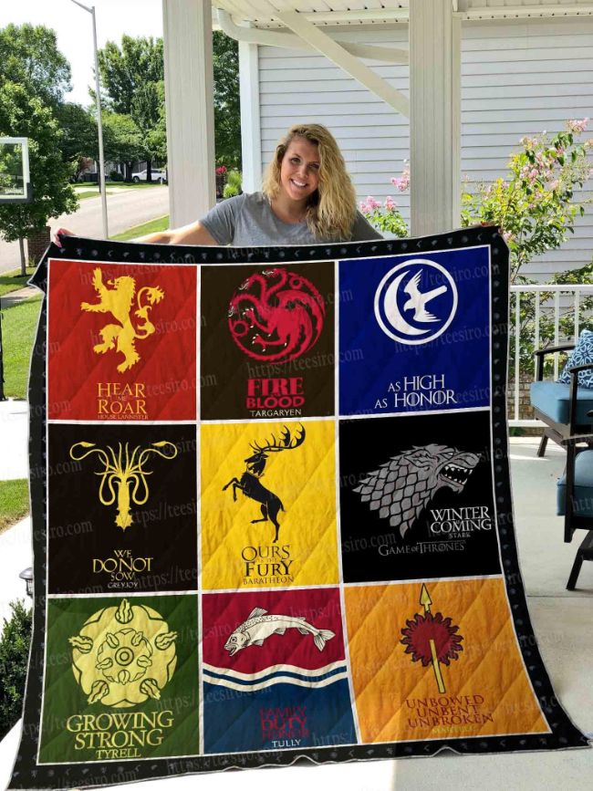 Game Of Thrones Logos Collection Quilt Blanket - Teeruto