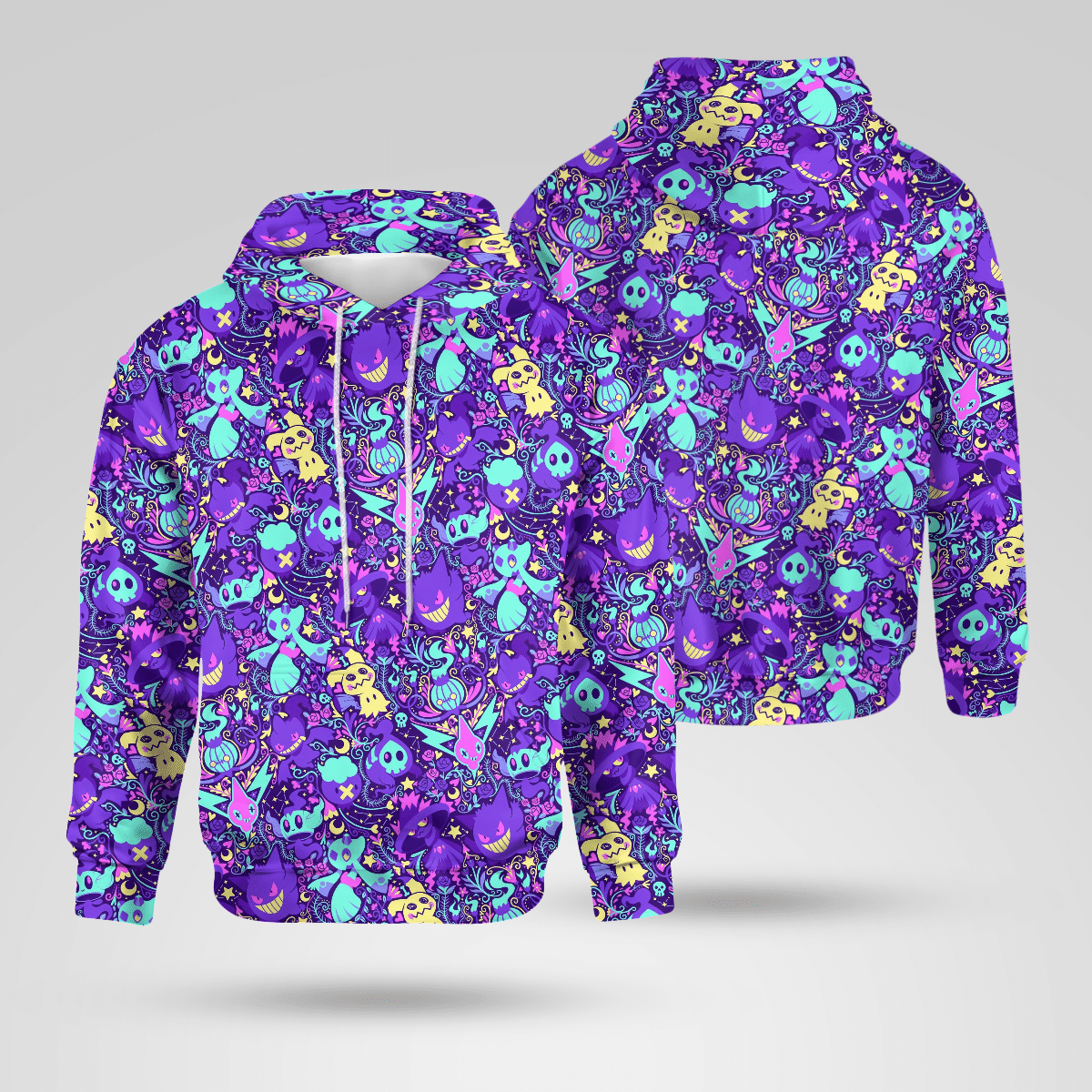 Ghost Pokemon Halloween 3D All Over Printed Hoodie