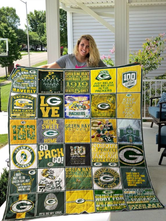 Go Pack Go Green Bay Packers Fan Made Quilt Blanket - Teeruto