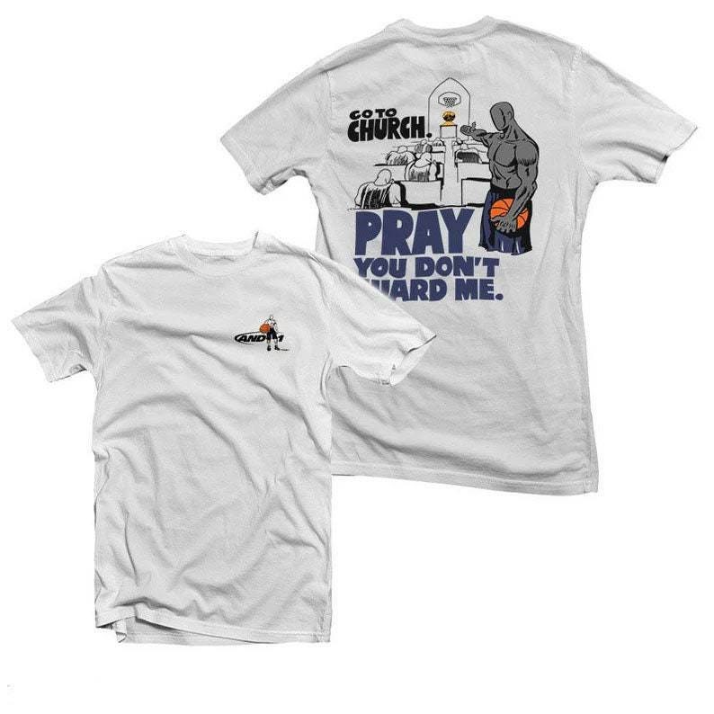 Go To Church Pray You Don’t Guard Me Funny Vintage Basketball Unisex T-Shirt