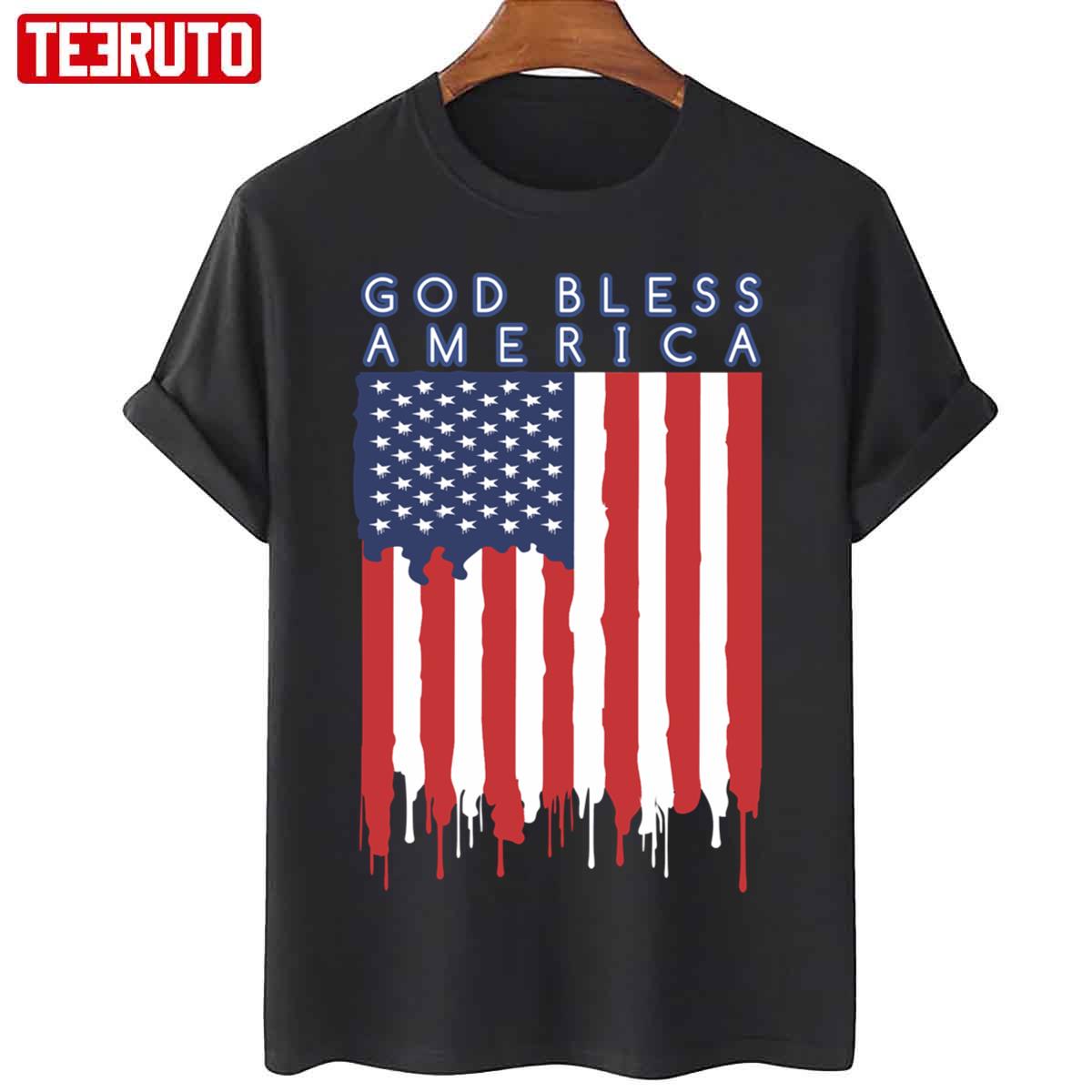 God Bless America USA American Flag Unisex Sweatshirt