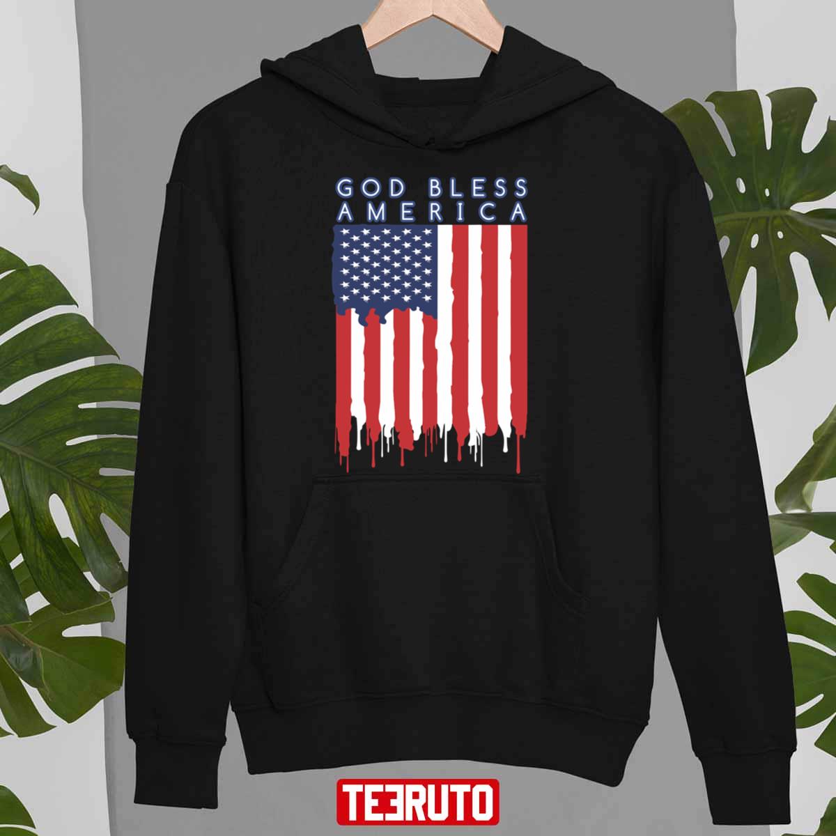 God Bless America USA American Flag Unisex Sweatshirt