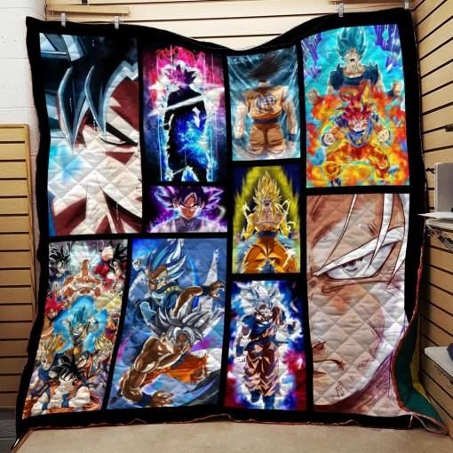 Goku For Fan Anime Manga Dragon Ball Quilt Blanket