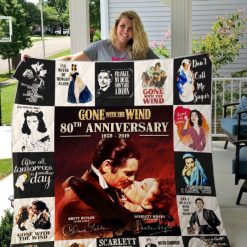 Gone With The Wind 80th Anniversary For Fans Collection Quilt Blanket