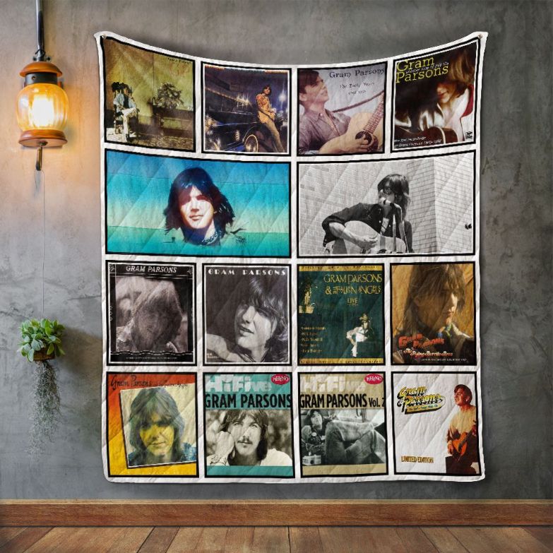 Gram Parsons Album Quilt Blanket