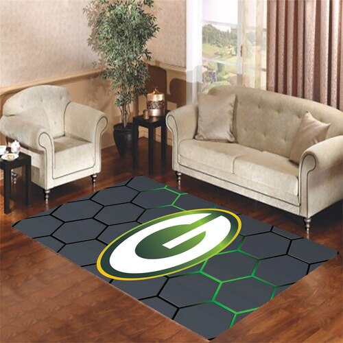 green bay packers  2 Living room carpet rugs