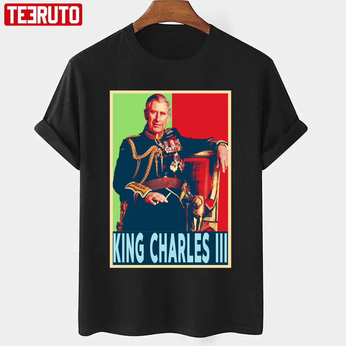 Green Red Hope King Charles Iii Vintage Unisex T-shirt