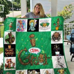 Groot We Are Groot Cute Character Collection Quilt Blanket