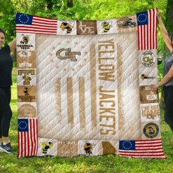 GT Ncaa Georgia Tech Yellow Jackets Loved Quilt Blanket