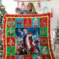 Guardians Of The Galaxy Christmas Version Quilt Blanket